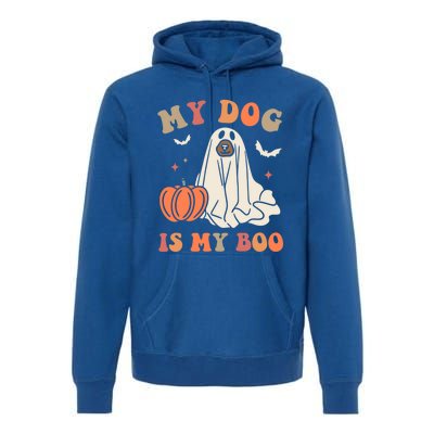 My Dog Is My Boo Halloween Dog Ghost Costume Trick Or Treat Great Gift Premium Hoodie