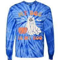 My Dog Is My Boo Halloween Dog Ghost Costume Trick Or Treat Great Gift Tie-Dye Long Sleeve Shirt