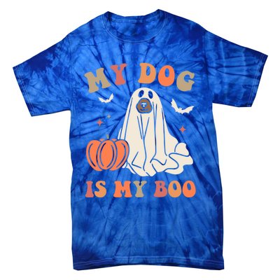 My Dog Is My Boo Halloween Dog Ghost Costume Trick Or Treat Great Gift Tie-Dye T-Shirt