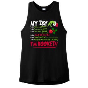 My Day Im Booked Funny Christmas Holiday Ladies PosiCharge Tri-Blend Wicking Tank