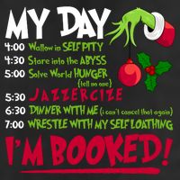 My Day Im Booked Funny Christmas Holiday 7 Panel Mesh Trucker Snapback Hat