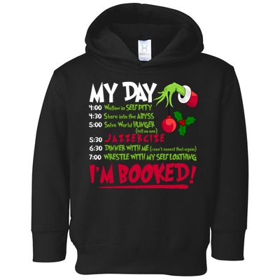 My Day Im Booked Funny Christmas Holiday Toddler Hoodie