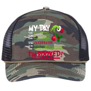 My Day Im Booked Funny Christmas Holiday Retro Rope Trucker Hat Cap