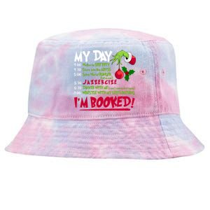 My Day Im Booked Funny Christmas Holiday Tie-Dyed Bucket Hat