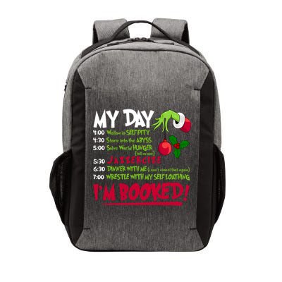My Day Im Booked Funny Christmas Holiday Vector Backpack