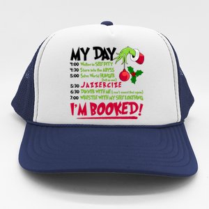 My Day Im Booked Funny Christmas Holiday Trucker Hat