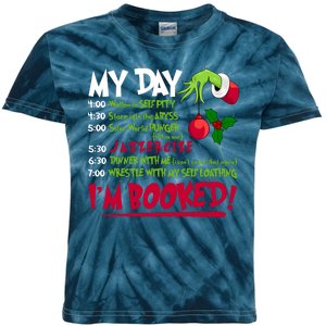 My Day Im Booked Funny Christmas Holiday Kids Tie-Dye T-Shirt