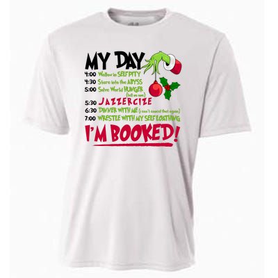 My Day Im Booked Funny Christmas Holiday Cooling Performance Crew T-Shirt