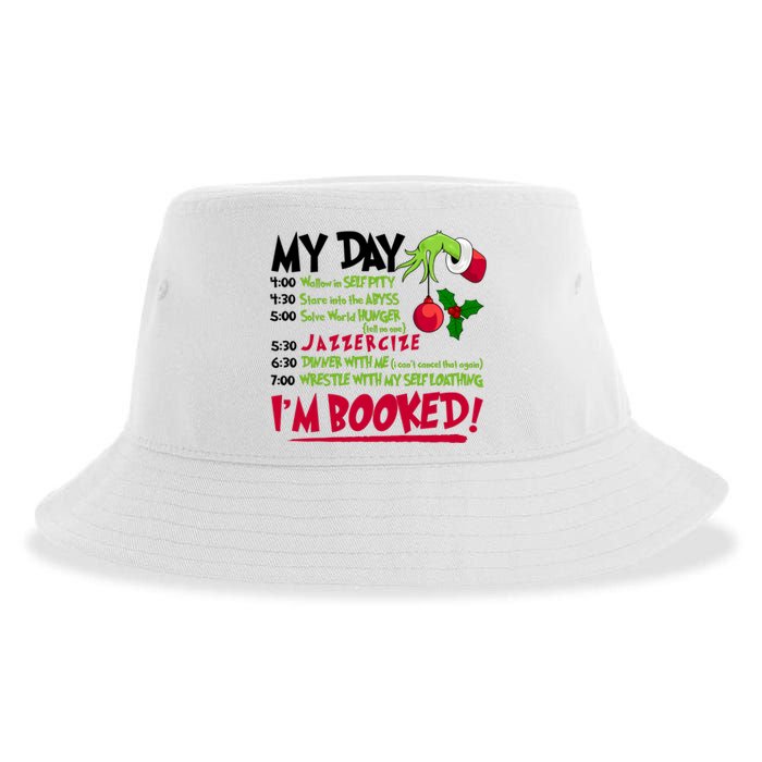 My Day Im Booked Funny Christmas Holiday Sustainable Bucket Hat