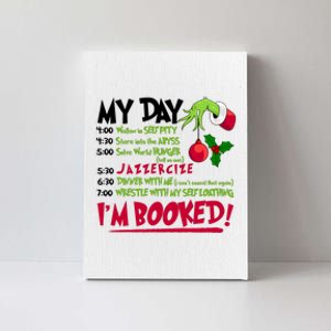 My Day Im Booked Funny Christmas Holiday Canvas