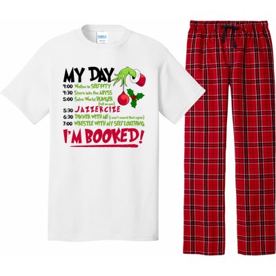 My Day Im Booked Funny Christmas Holiday Pajama Set