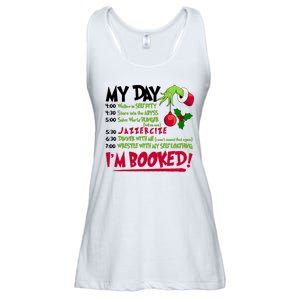 My Day Im Booked Funny Christmas Holiday Ladies Essential Flowy Tank