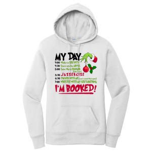 My Day Im Booked Funny Christmas Holiday Women's Pullover Hoodie