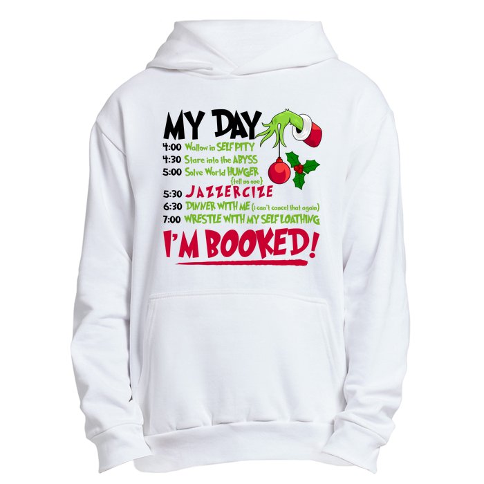 My Day Im Booked Funny Christmas Holiday Urban Pullover Hoodie