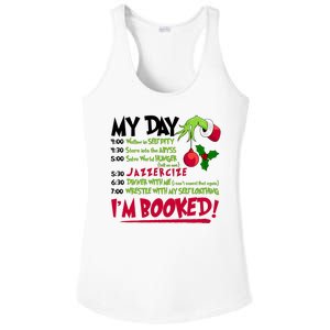 My Day Im Booked Funny Christmas Holiday Ladies PosiCharge Competitor Racerback Tank