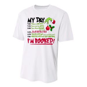 My Day Im Booked Funny Christmas Holiday Performance Sprint T-Shirt