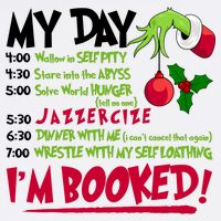 My Day Im Booked Funny Christmas Holiday Poster