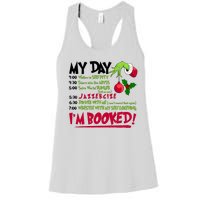 My Day Im Booked Funny Christmas Holiday Women's Racerback Tank