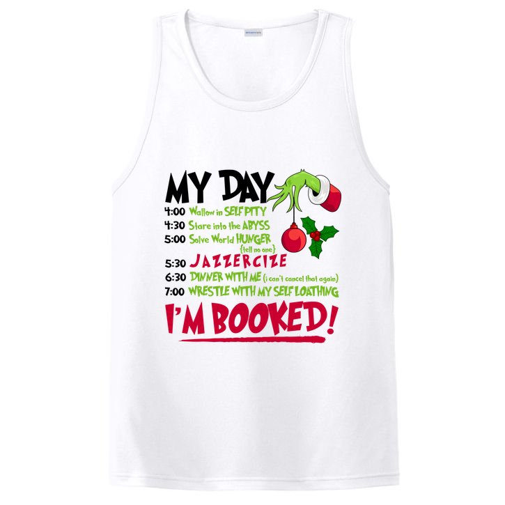 My Day Im Booked Funny Christmas Holiday PosiCharge Competitor Tank