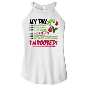 My Day Im Booked Funny Christmas Holiday Women's Perfect Tri Rocker Tank