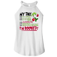 My Day Im Booked Funny Christmas Holiday Women's Perfect Tri Rocker Tank