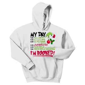 My Day Im Booked Funny Christmas Holiday Kids Hoodie