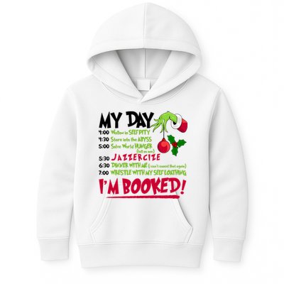 My Day Im Booked Funny Christmas Holiday Kids Hoodie