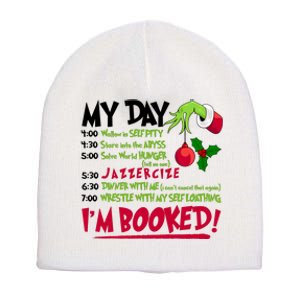 My Day Im Booked Funny Christmas Holiday Short Acrylic Beanie