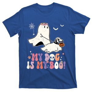 My Dog Is My Boo Dachshund Pumpkin Funny Ghost Halloween Gift T-Shirt