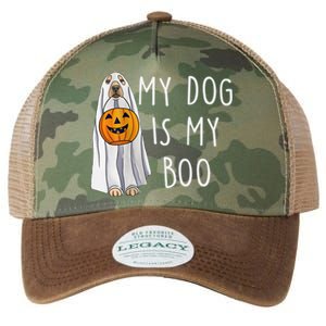 My Dog Is My Boo Halloween Funny Dog Owner Ghost Lover Gift Legacy Tie Dye Trucker Hat