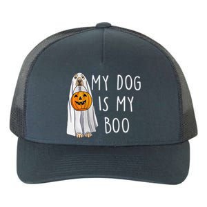 My Dog Is My Boo Halloween Funny Dog Owner Ghost Lover Gift Yupoong Adult 5-Panel Trucker Hat