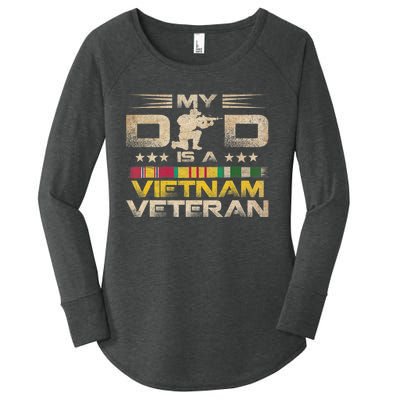 My Dad Is A Vietnam Veteran Women's Perfect Tri Tunic Long Sleeve Shirt