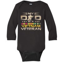 My Dad Is A Vietnam Veteran Baby Long Sleeve Bodysuit