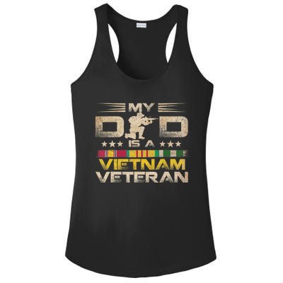 My Dad Is A Vietnam Veteran Ladies PosiCharge Competitor Racerback Tank