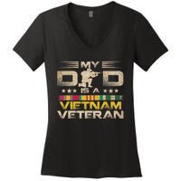 My Dad Is A Vietnam Veteran Women's V-Neck T-Shirt