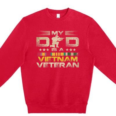 My Dad Is A Vietnam Veteran Premium Crewneck Sweatshirt