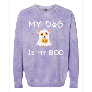 My Dog Is My Boo Meaningful Gift Colorblast Crewneck Sweatshirt