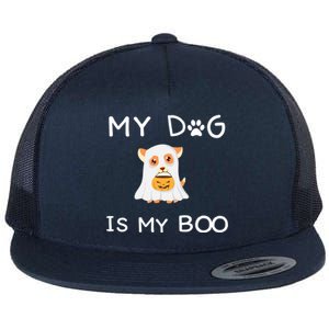 My Dog Is My Boo Meaningful Gift Flat Bill Trucker Hat