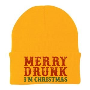 Merry Drunk IM Christmas Knit Cap Winter Beanie