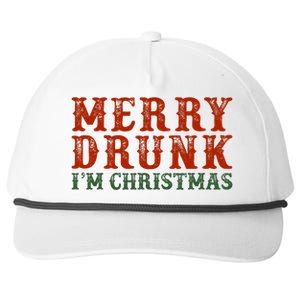 Merry Drunk IM Christmas Snapback Five-Panel Rope Hat