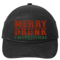 Merry Drunk IM Christmas 7-Panel Snapback Hat