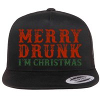 Merry Drunk IM Christmas Flat Bill Trucker Hat