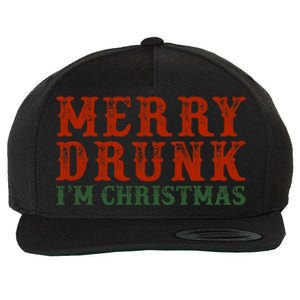 Merry Drunk IM Christmas Wool Snapback Cap