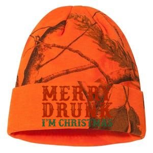 Merry Drunk IM Christmas Kati Licensed 12" Camo Beanie