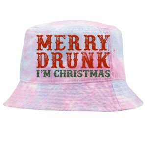 Merry Drunk IM Christmas Tie-Dyed Bucket Hat