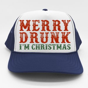 Merry Drunk IM Christmas Trucker Hat