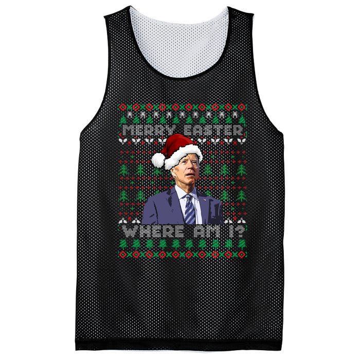 Merry Drunk IM Christmas Mesh Reversible Basketball Jersey Tank