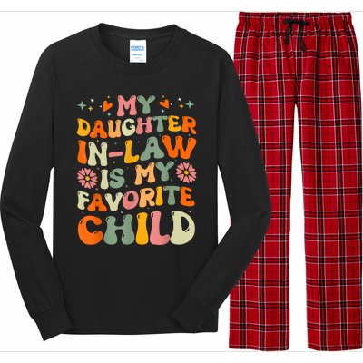 My Daughterinlaw Is My Favorite Child Funny Fathers Day Long Sleeve Pajama Set