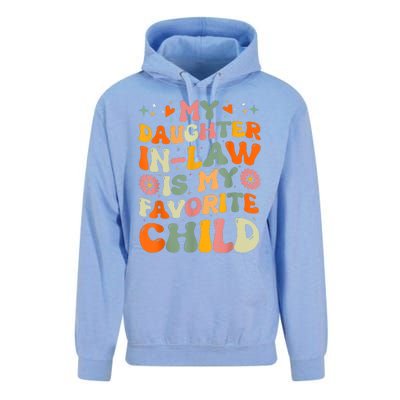 My Daughterinlaw Is My Favorite Child Funny Fathers Day Unisex Surf Hoodie