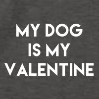 My Dog Is My Valentine Funny Cute Vector Backpack